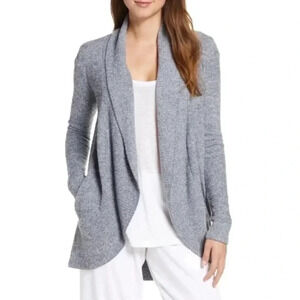 BAREFOOT DREAMS Grey CozyChic Lite Circle Cardi